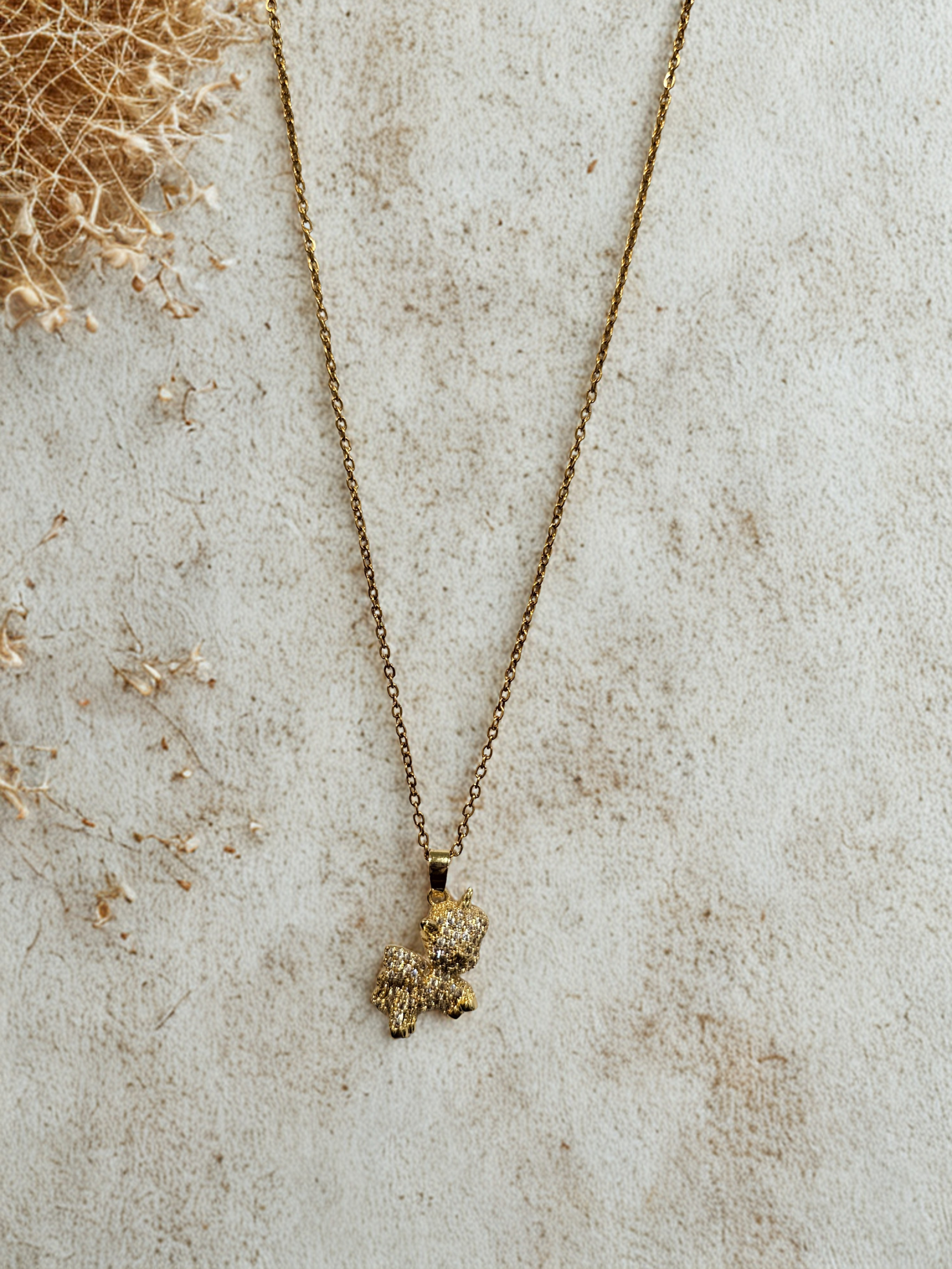 18K Gold Plated- Tarnish Resistance Cupid Pendant Necklace