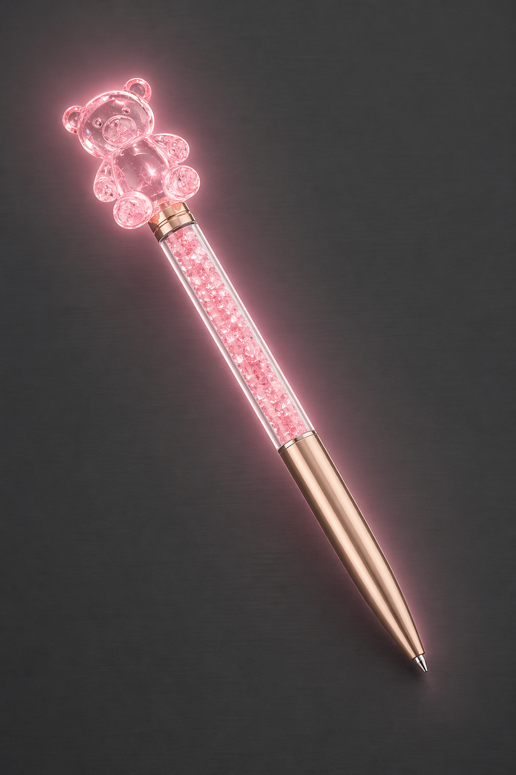 Cute Crystal Bear Pen Set – Rhinestone Ballpoint Pens, Aesthetic Stationery, Kawaii Office Supplies, Gift Pens (Multi Color)