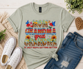 Mom Grandma Great Grandma Graphic T-Shirt – Floral Leopard Family Tee