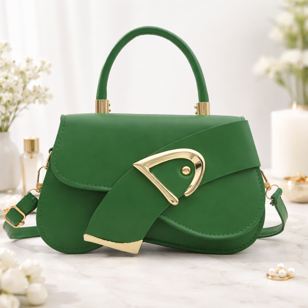 Golden Arc Handle Bag