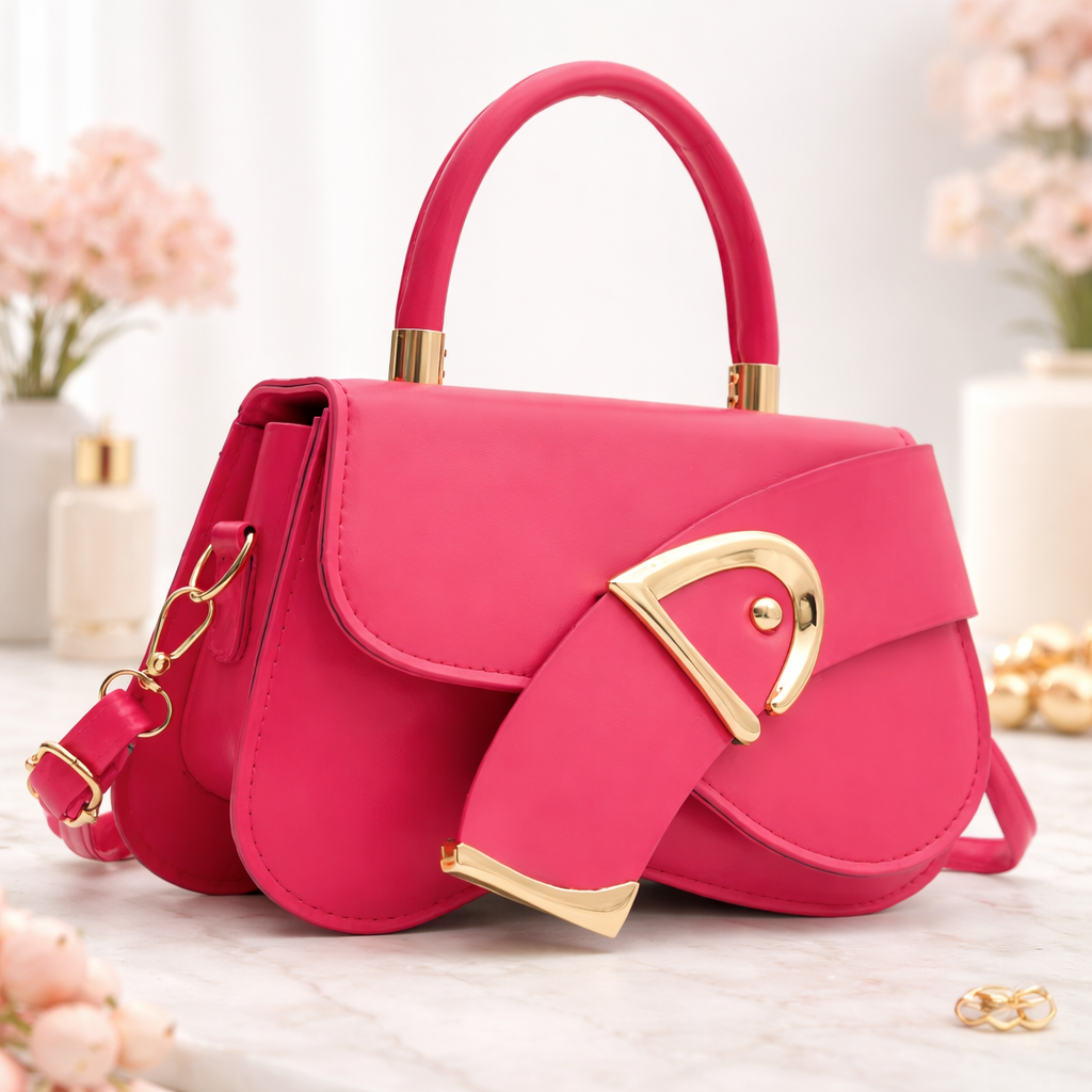 Golden Arc Handle Bag