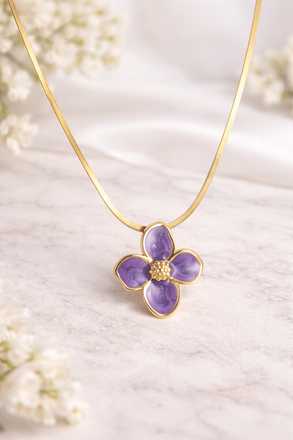 Delicate Bloom Petal Necklace!