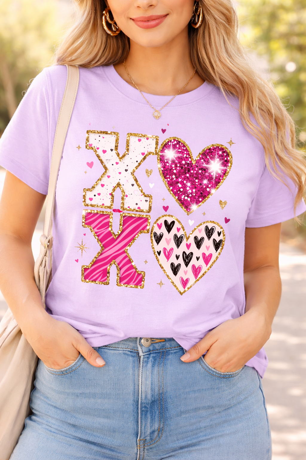 Lavender XOXO T-shirt
