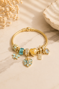 Golden Garden Charm Bracelet