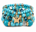 Butterfly Beaded Charm Bracelets