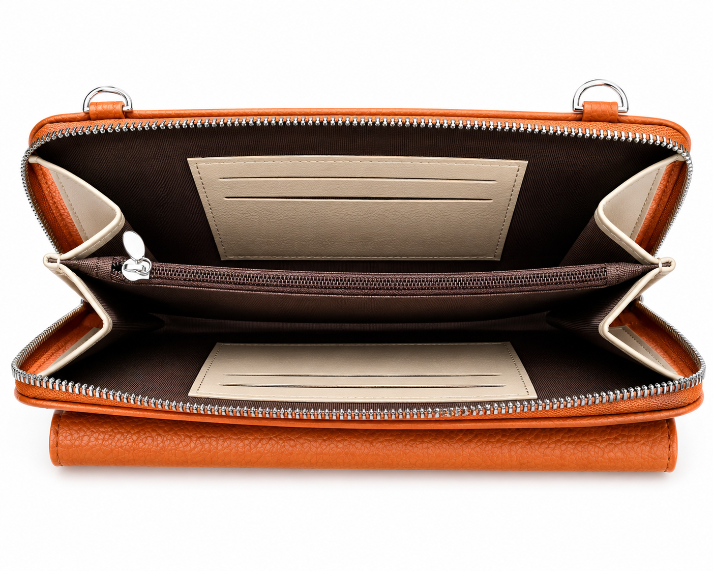 3-Piece Wallet & Coin Purse Set with Adjustable Strap (7 colors)