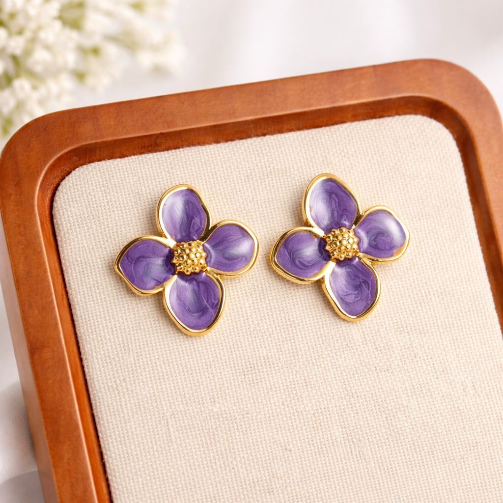 Delicate Bloom Petal Earrings