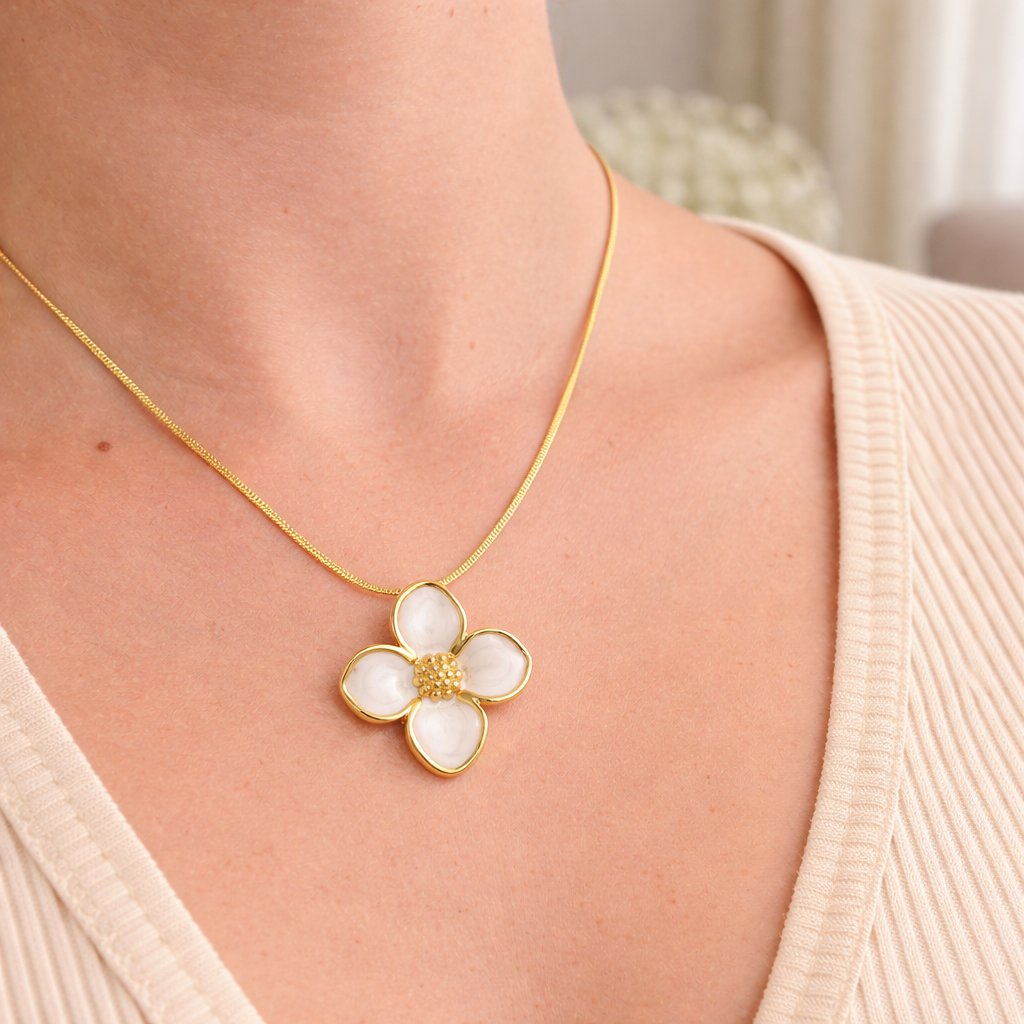 Delicate Bloom Petal Necklace!