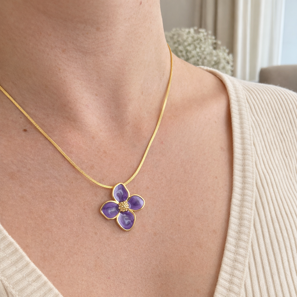 Delicate Bloom Petal Necklace!