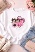 Floral Love Heart Sweatshirt