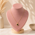 Reversible Heart Pendant Necklace – 18K Gold Plated | Tarnish Resistant