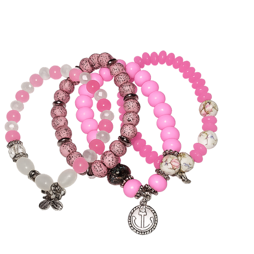 Coastal Charm Bracelet Stack Set