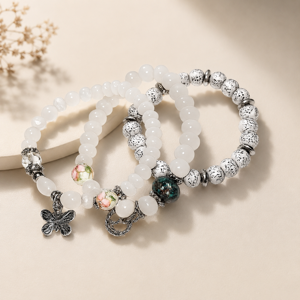 Coastal Charm Bracelet Stack Set