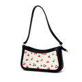 Cherry Print Shoulder Bag – Cute Aesthetic Mini Baguette Purse for women