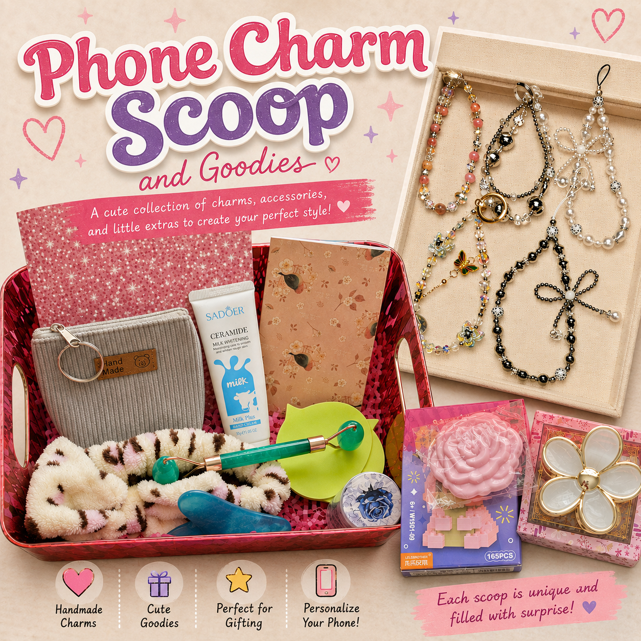 Phone Charm Scoop & Goodies
