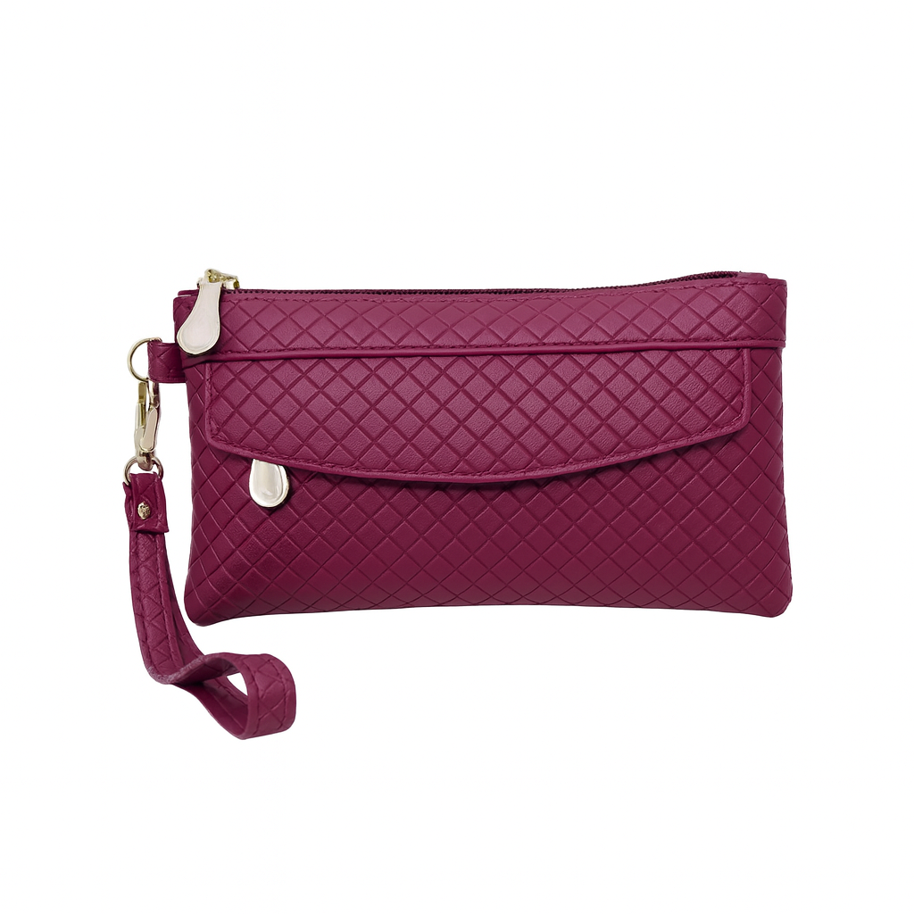Trendy Textured Wrist Wallet