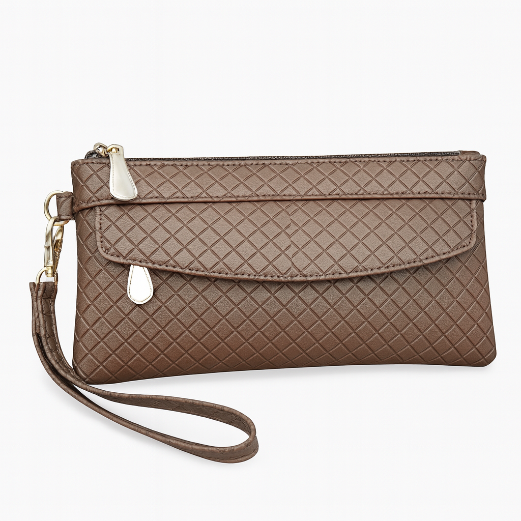 Trendy Textured Wrist Wallet