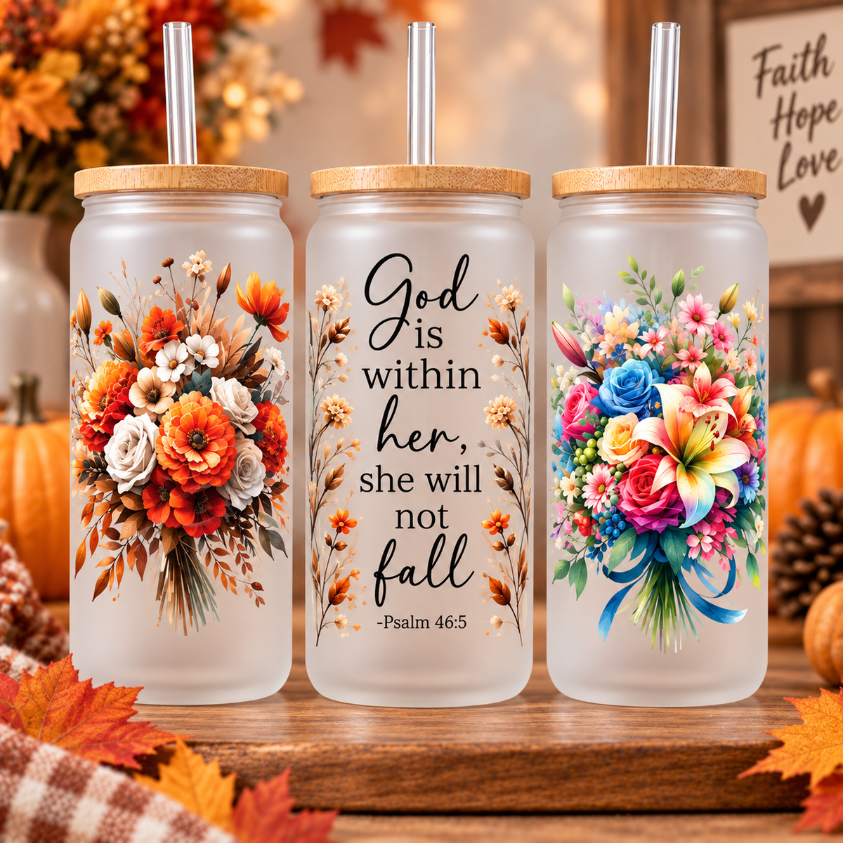 God is within her, She will not fall- Cups