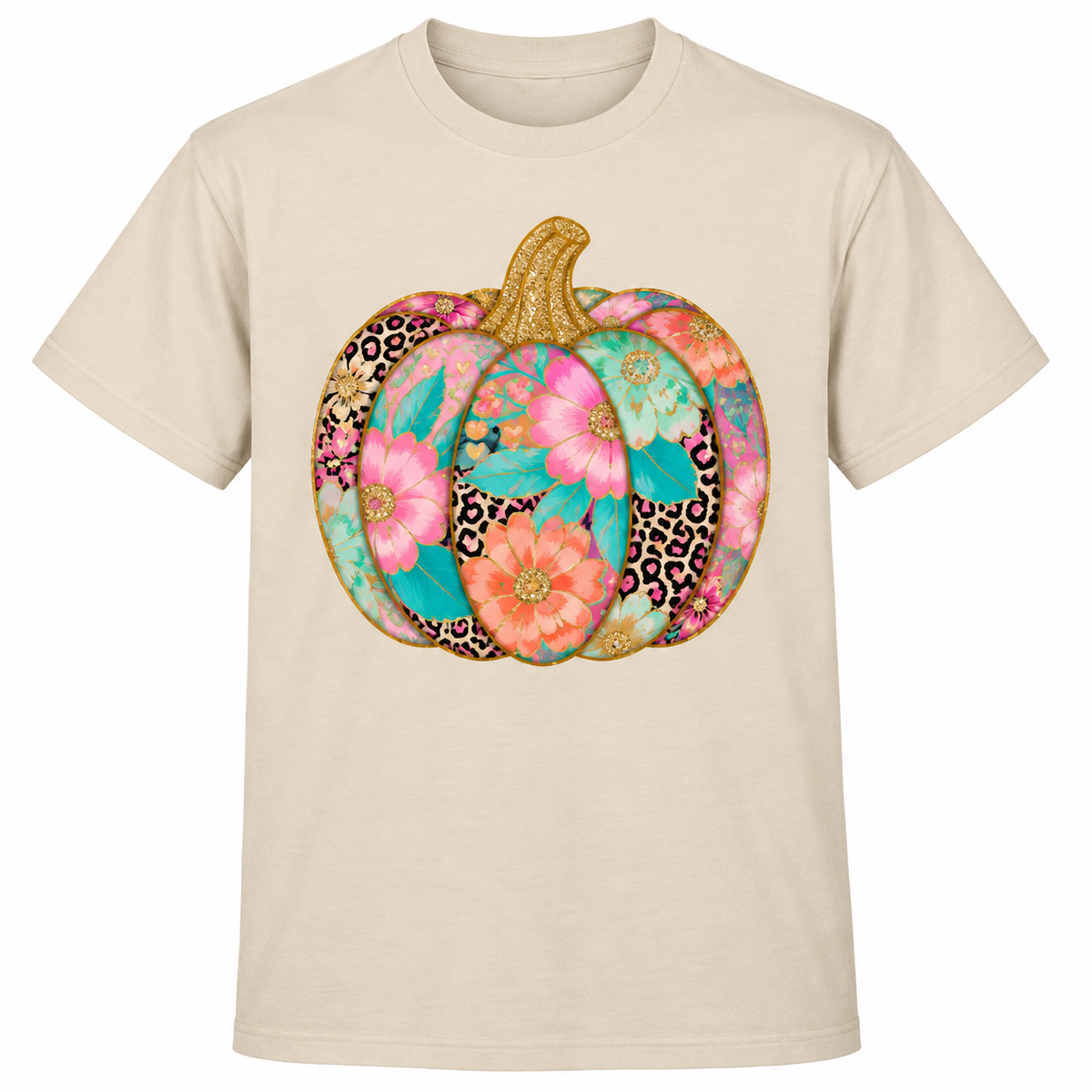 Floral Leopard Pumpkin Fall Tee & Sweatshirt