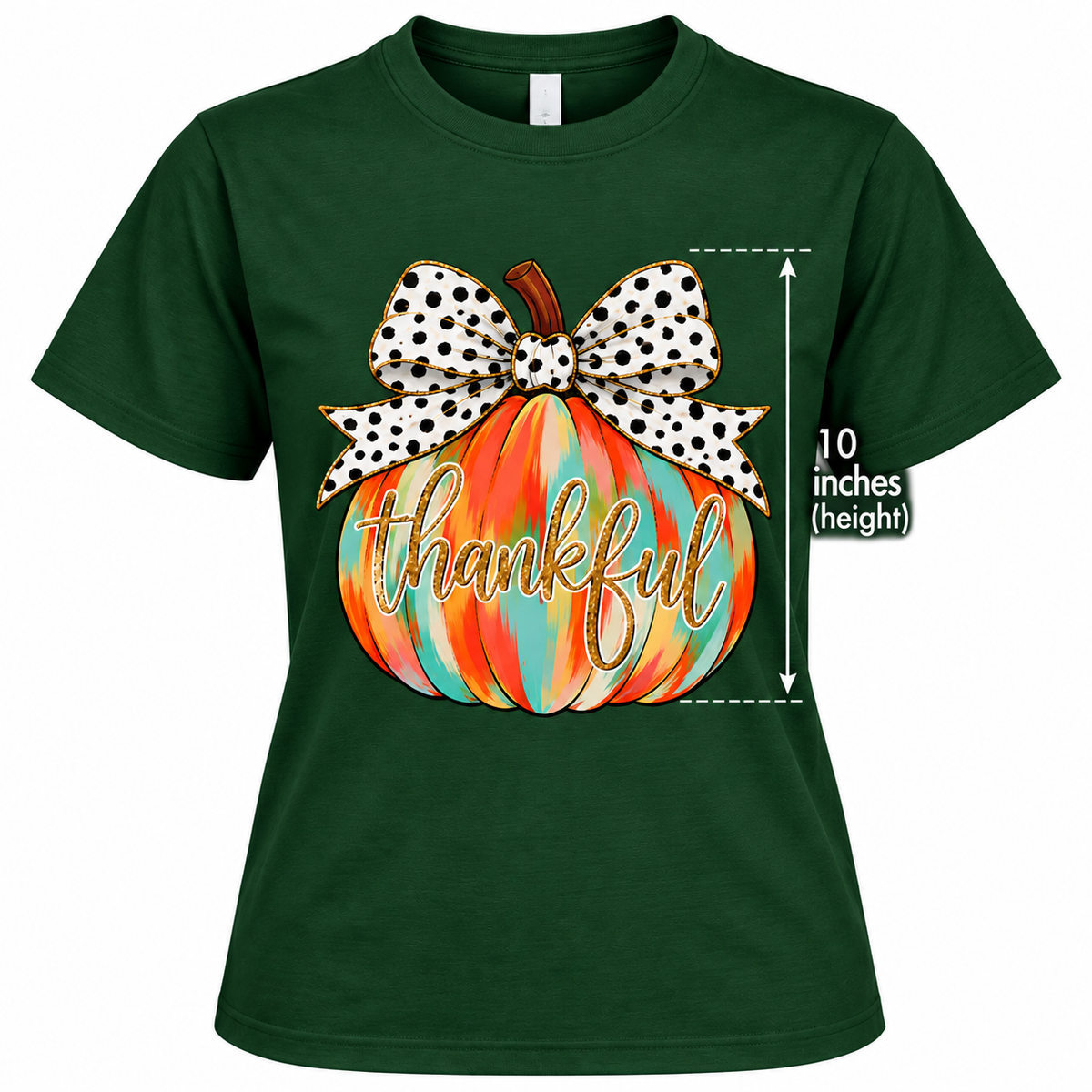 Thankful Pumpkin & Bow Fall Tee & Sweatshirt