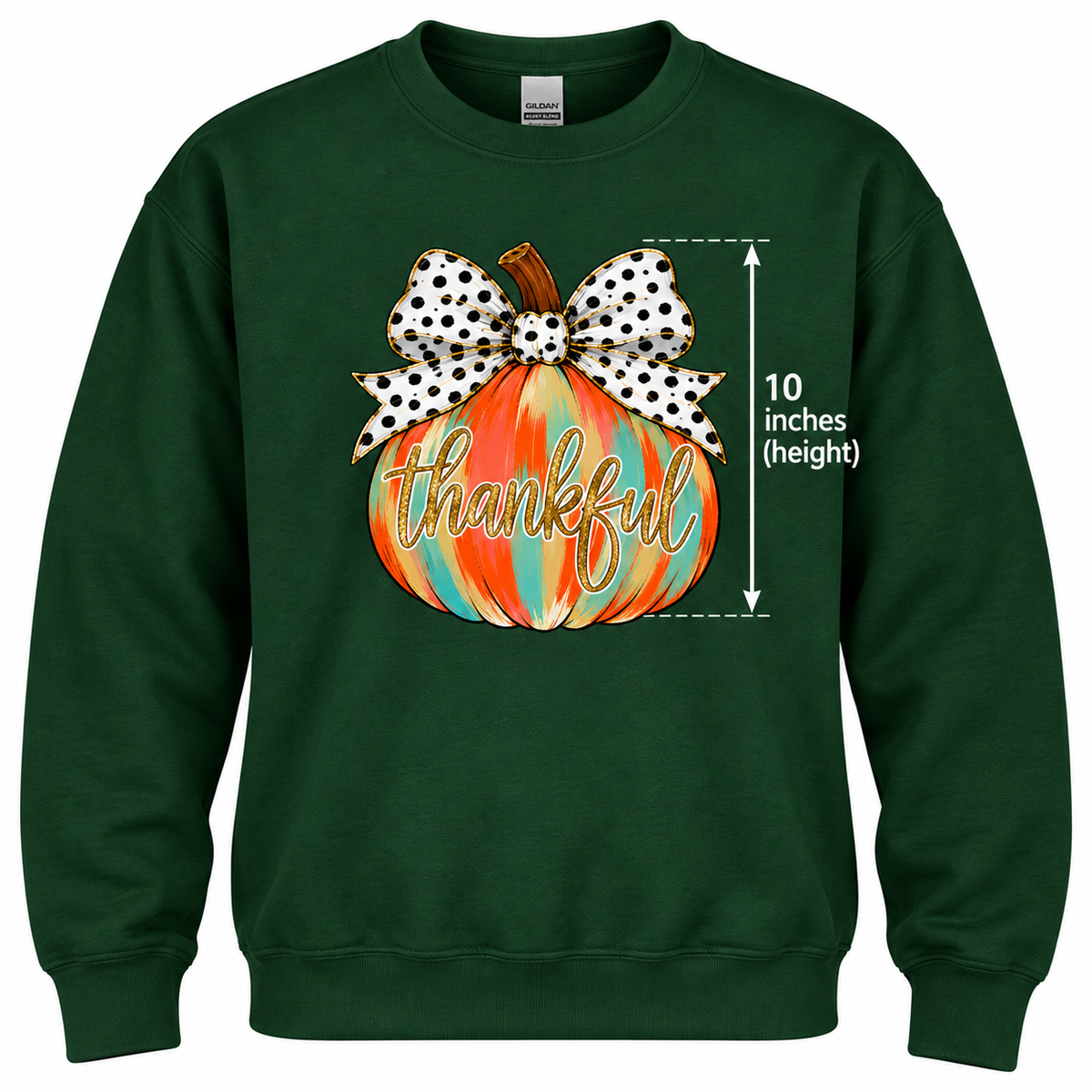 Thankful Pumpkin & Bow Fall Tee & Sweatshirt