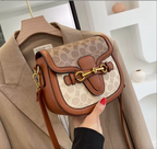 Elegant Designer PU Leather Flap Crossbody Purse