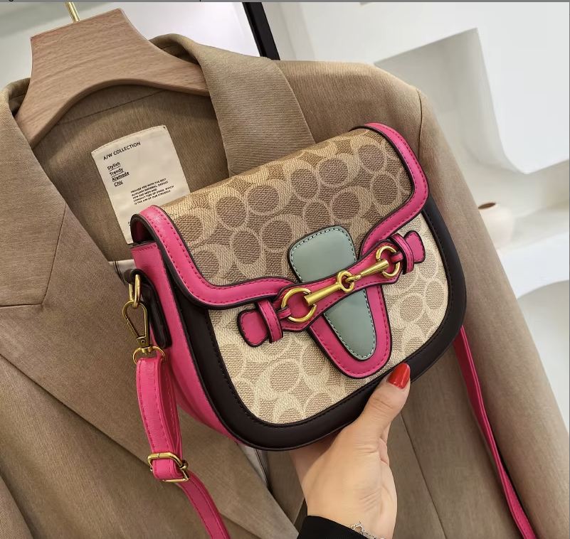 Elegant Designer PU Leather Flap Crossbody Purse