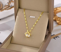18K Gold Plated- Stainless Steel Cube Necklace – Modern Minimalist Style