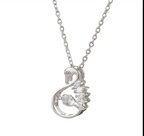 Swan Crystal Necklace – Grace & Elegance