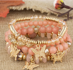 Butterfly Beaded Charm Bracelets