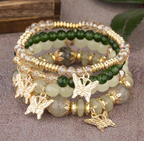 Butterfly Beaded Charm Bracelets