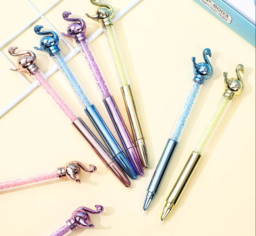 Luxury Crystal Swan Pen – Elegant Gift Pen, Cute Office Supplies, Aesthetic Writing Pen