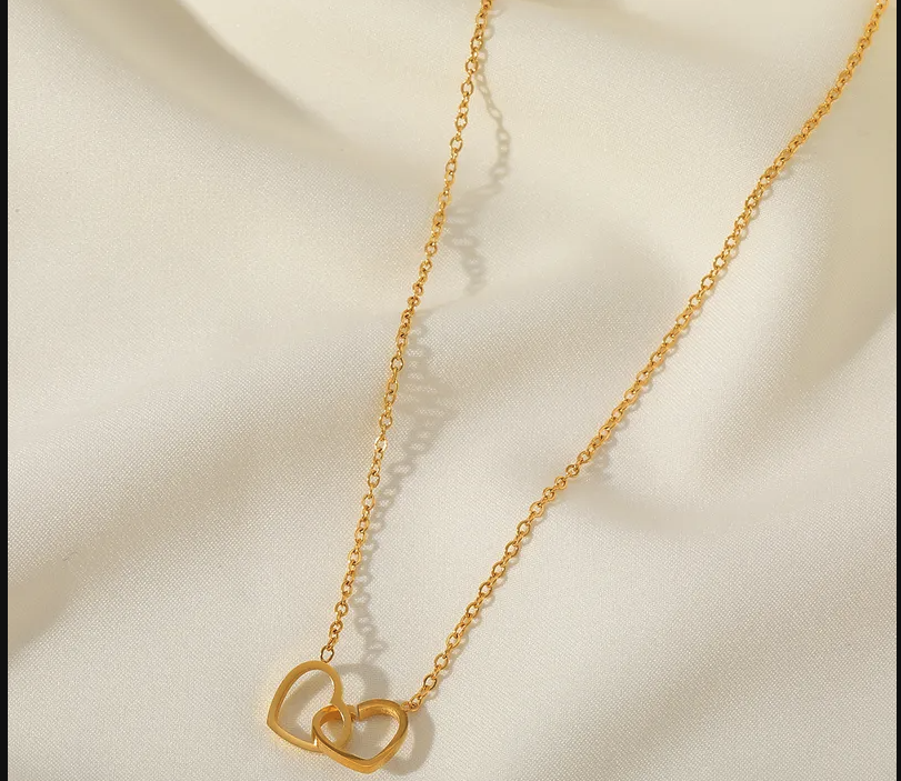 Double Heart Necklaces