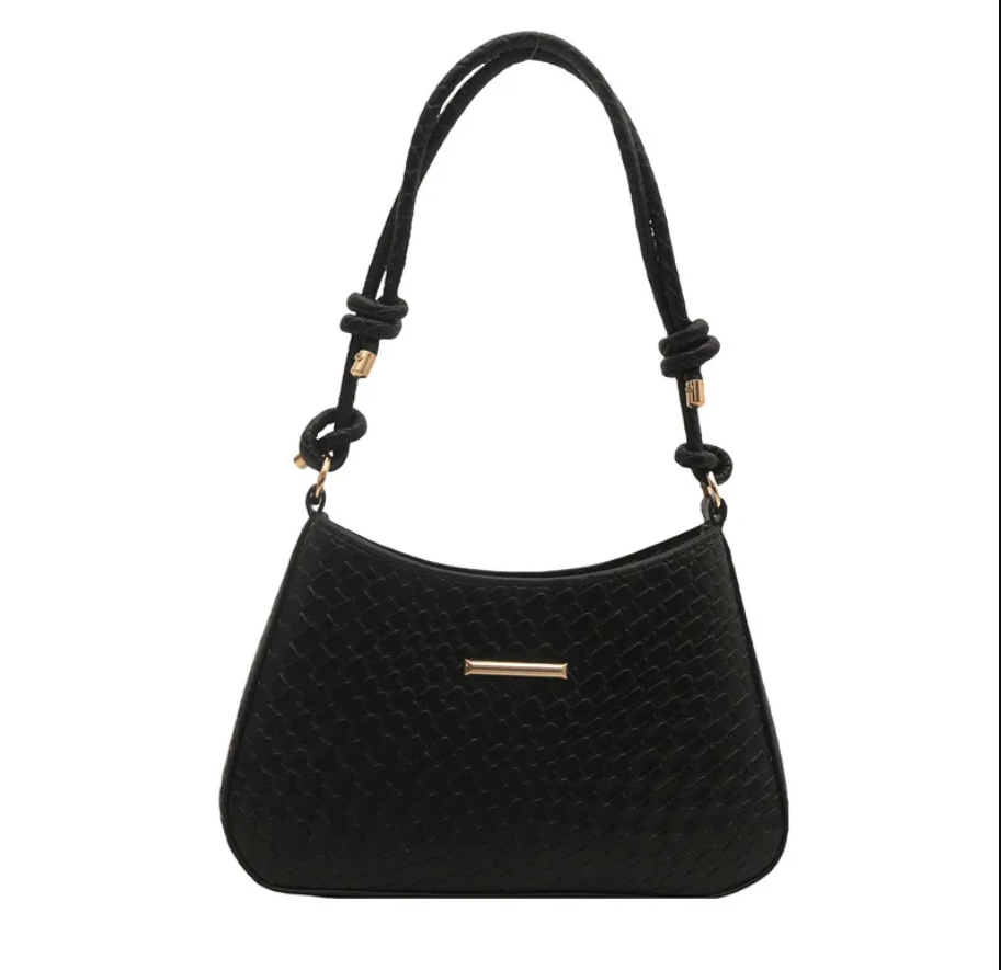 Knot-Handle Woven Mini Bag