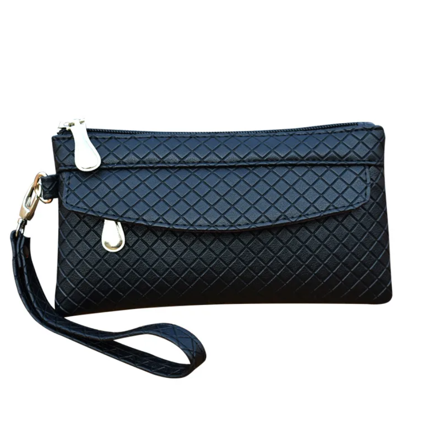 Trendy Textured Wrist Wallet