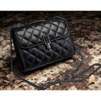 Midnight Luxe Chain Shoulder Bag